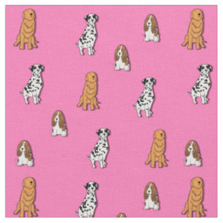 Hundedruckgewebe Stoff