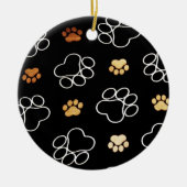 Hundedruckschmuck Keramik Ornament (Vorne)