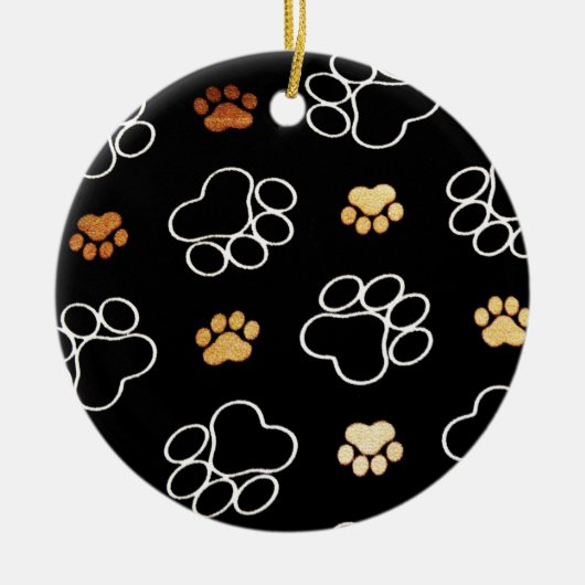 Hundedruckschmuck Keramik Ornament (Vorne)