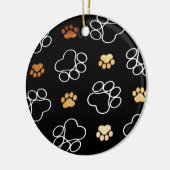 Hundedruckschmuck Keramik Ornament (Links)