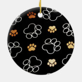 Hundedruckschmuck Keramik Ornament (Hinten)