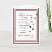 Hundeduft Geburtstag, Spaß Karte (Vorderseite)