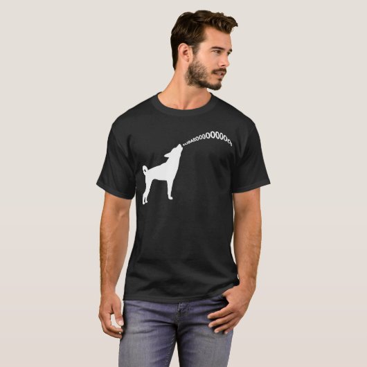 Hundedunkler T - Shirt HeulensSubaru (weißer (Vorne ganz)