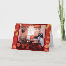 HundeErntedank Feiertagskarte