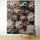 Hundefaces Tapestry Wandteppich (Beispiel)