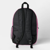Hundefarbe Bedruckter Rucksack (Rückseite)