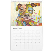 Hundefarben – Abstrakte und verspielte Hunde Kalender (Feb 2027)