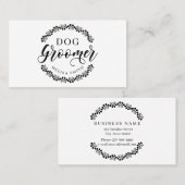 Hundefärbung in Form einer kreisbearbeitbaren Farb Visitenkarte (Vorne/Hinten)