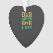 Hundefather Bierliebhaber Ornament (Vorderseite)