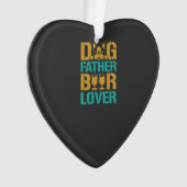 Hundefather Bierliebhaber Ornament (Vorderseite)