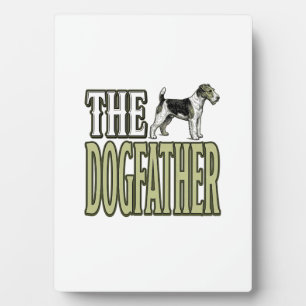 Hundefather Terrier Vintage Gravur Shirt Design_ Fotoplatte