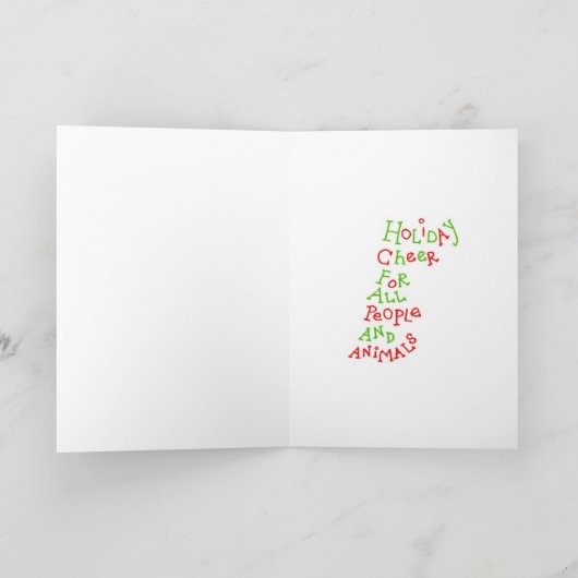 Hundefeiertag Feiertagskarte (Innenseite)