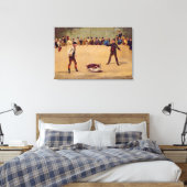 Hundefekten (Öl auf Papier) Leinwanddruck (Insitu (Schlafzimmer))