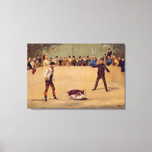 Hundefekten (Öl auf Papier) Leinwanddruck (Vorderseite)