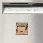 Hundefekten (Öl auf Papier) Magnet (In Situ (Geschirrspüler))