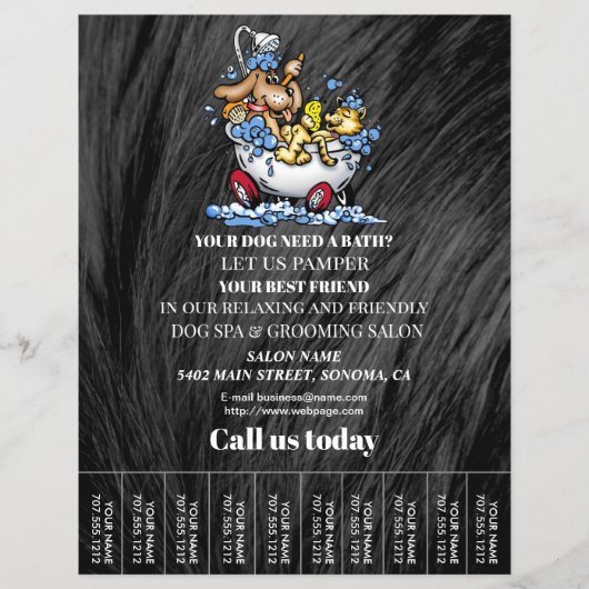 Hundefeld personalisierter Flyer (Vorne)