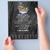 Hundefeld personalisierter Flyer (Hand)