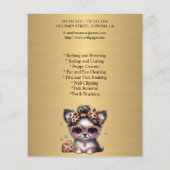 Hundefeld personalisierter Flyer (Hinten)