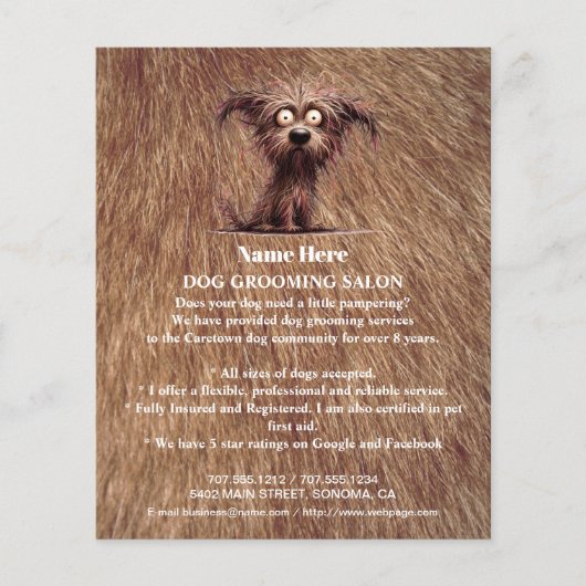 Hundefeld personalisierter Flyer (Vorne)