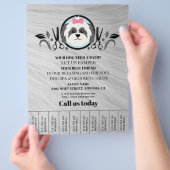 Hundefeld personalisierter Flyer (Hand)