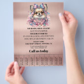 Hundefeld personalisierter Flyer (Hand)