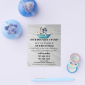 Hundefeld personalisierter Flyer (Einzeln)