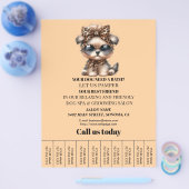 Hundefeld personalisierter Flyer (Einzeln)