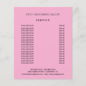 Hundefeld personalisierter Flyer (Hinten)