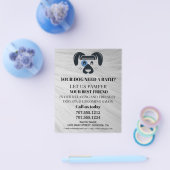 Hundefeld personalisierter Flyer (Einzeln)