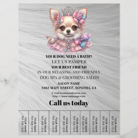 Hundefeld personalisierter Flyer (Vorne)