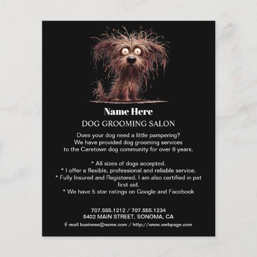 Hundefeld personalisierter Flyer (Vorne)