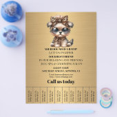 Hundefeld personalisierter Flyer (Einzeln)