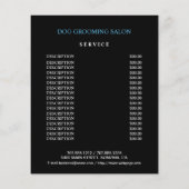 Hundefeld personalisierter Flyer (Hinten)