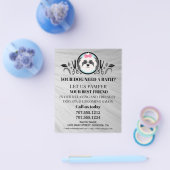 Hundefeld personalisierter Flyer (Einzeln)