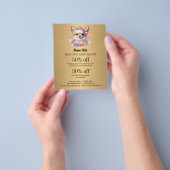 Hundefeld personalisierter Flyer (Gruppe)