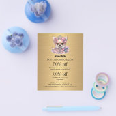 Hundefeld personalisierter Flyer (Einzeln)