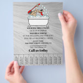 Hundefeld personalisierter Flyer (Hand)