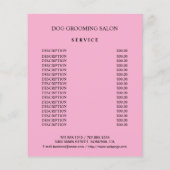 Hundefeld personalisierter Flyer (Hinten)