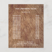 Hundefeld personalisierter Flyer (Hinten)