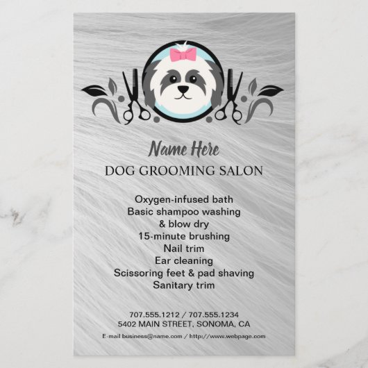 Hundefeld personalisierter Flyer (Vorne)