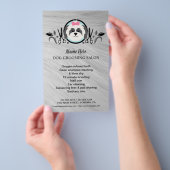 Hundefeld personalisierter Flyer (Handgriff)