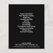 Hundefeld personalisierter Flyer (Hinten)