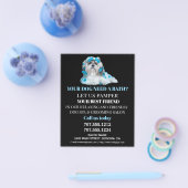 Hundefeld personalisierter Flyer (Einzeln)