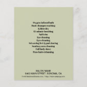 Hundefeld personalisierter Flyer (Hinten)