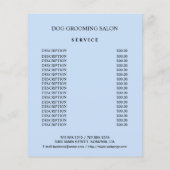 Hundefeld personalisierter Flyer (Hinten)