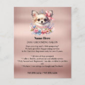 Hundefeld personalisierter Flyer (Vorne)