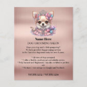 Hundefeld personalisierter Flyer (Vorne)