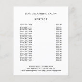 Hundefeld personalisierter Flyer (Hinten)