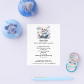 Hundefeld personalisierter Flyer (Einzeln)