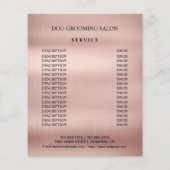 Hundefeld personalisierter Flyer (Hinten)